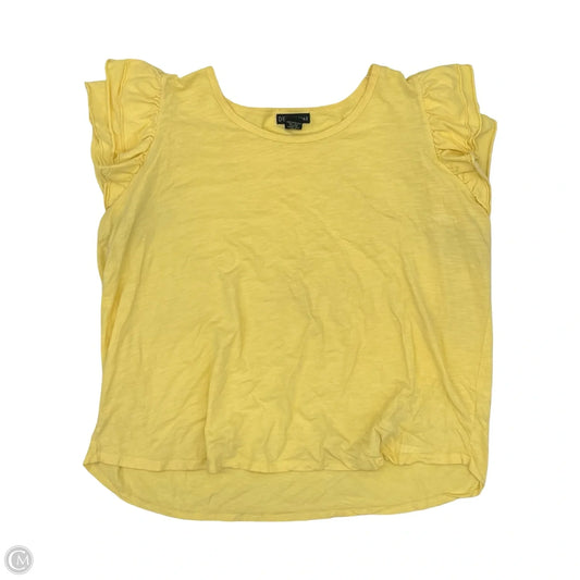 Top Short Sleeve By Clothes Mentor In Yellow, Size: 2x