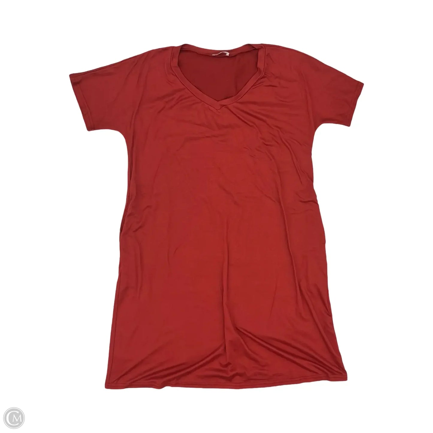 Dress Casual Short By Ekouaer In Red, Size: M