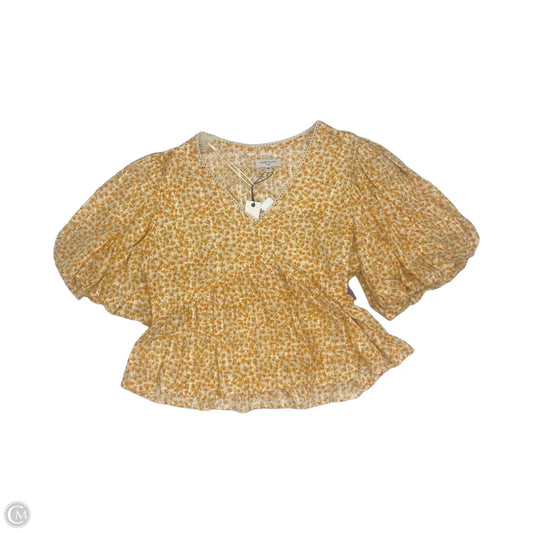 Blouse Short Sleeve By Habitual In Orange, Size: L
