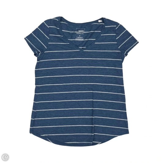 Top Short Sleeve By Sonoma In Blue & White, Size: S