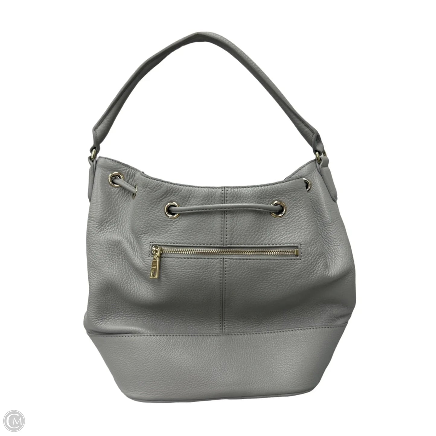 Handbag Leather By Dkny, Size: Medium