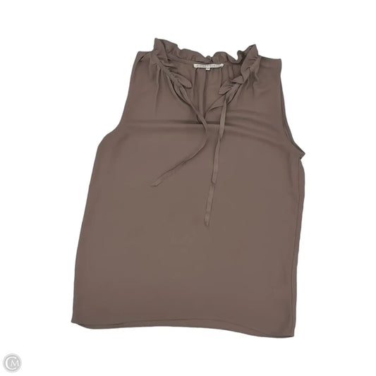 Blouse Sleeveless By Violet And Claire In Brown, Size: S