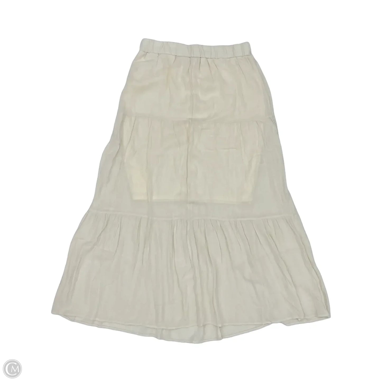 Skirt Maxi By Haute Monde In Cream, Size: L