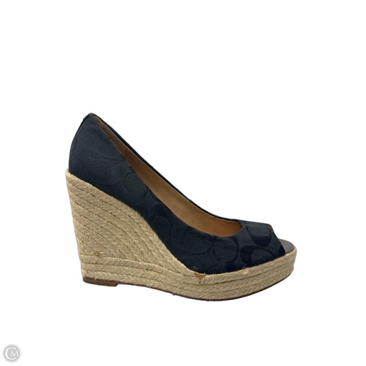 Sandals Designer By Coach In Black, Size: 7.5