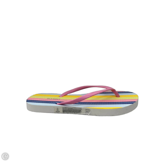 Sandals Flip Flops By Old Navy In Multi-colored, Size: 6