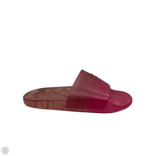 Sandals Designer By Coach In Pink, Size: 6