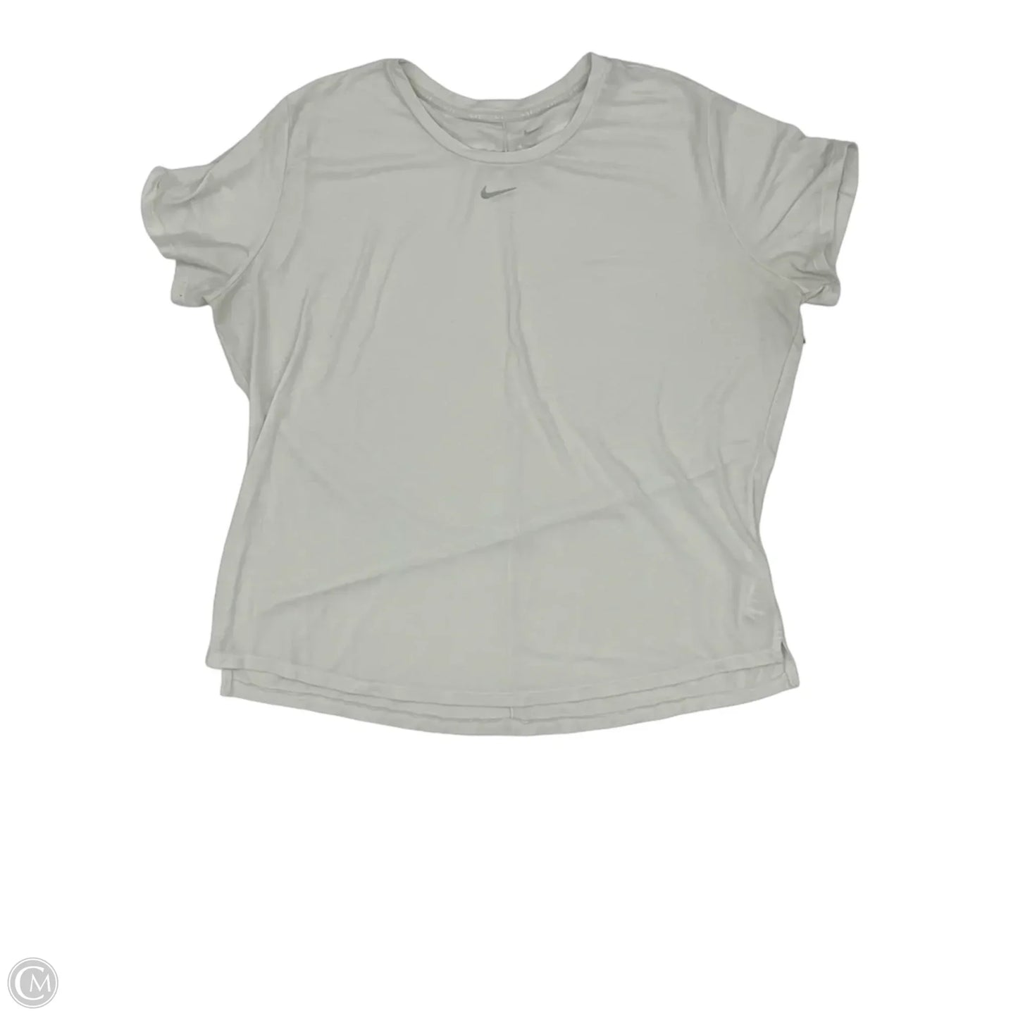 Athletic Top Short Sleeve By Nike In White, Size: Xxl