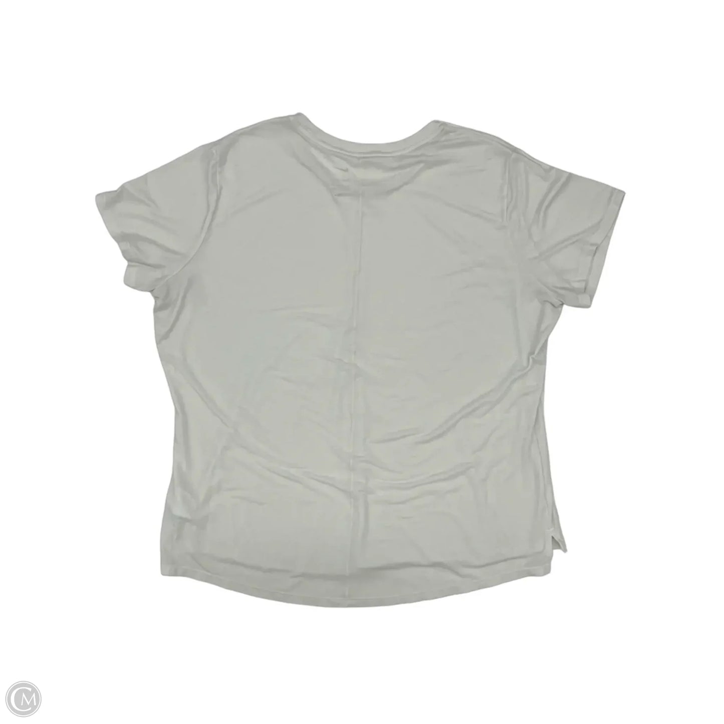 Athletic Top Short Sleeve By Nike In White, Size: Xxl