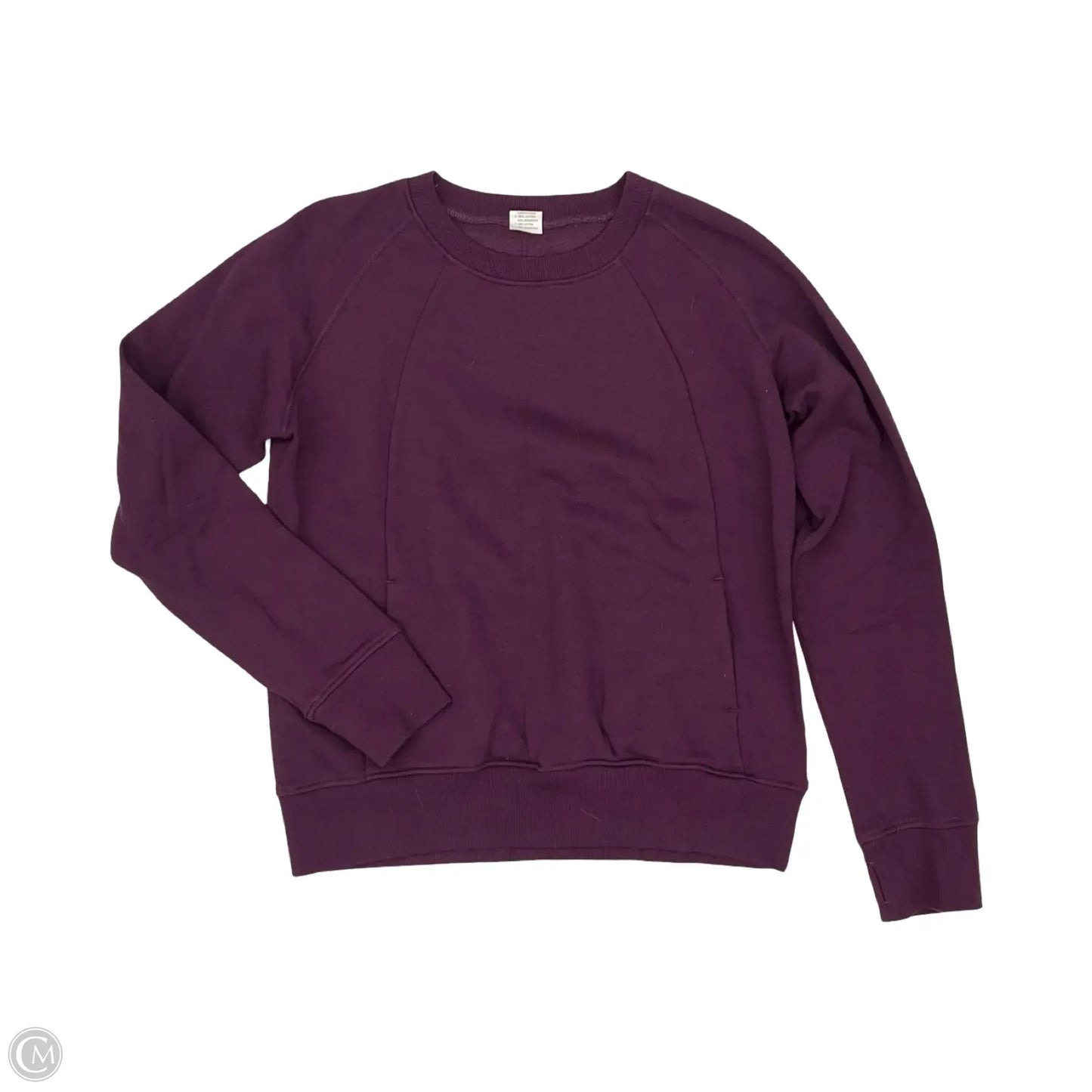 Athletic Sweatshirt Crewneck By Zyia In Purple, Size: Xl