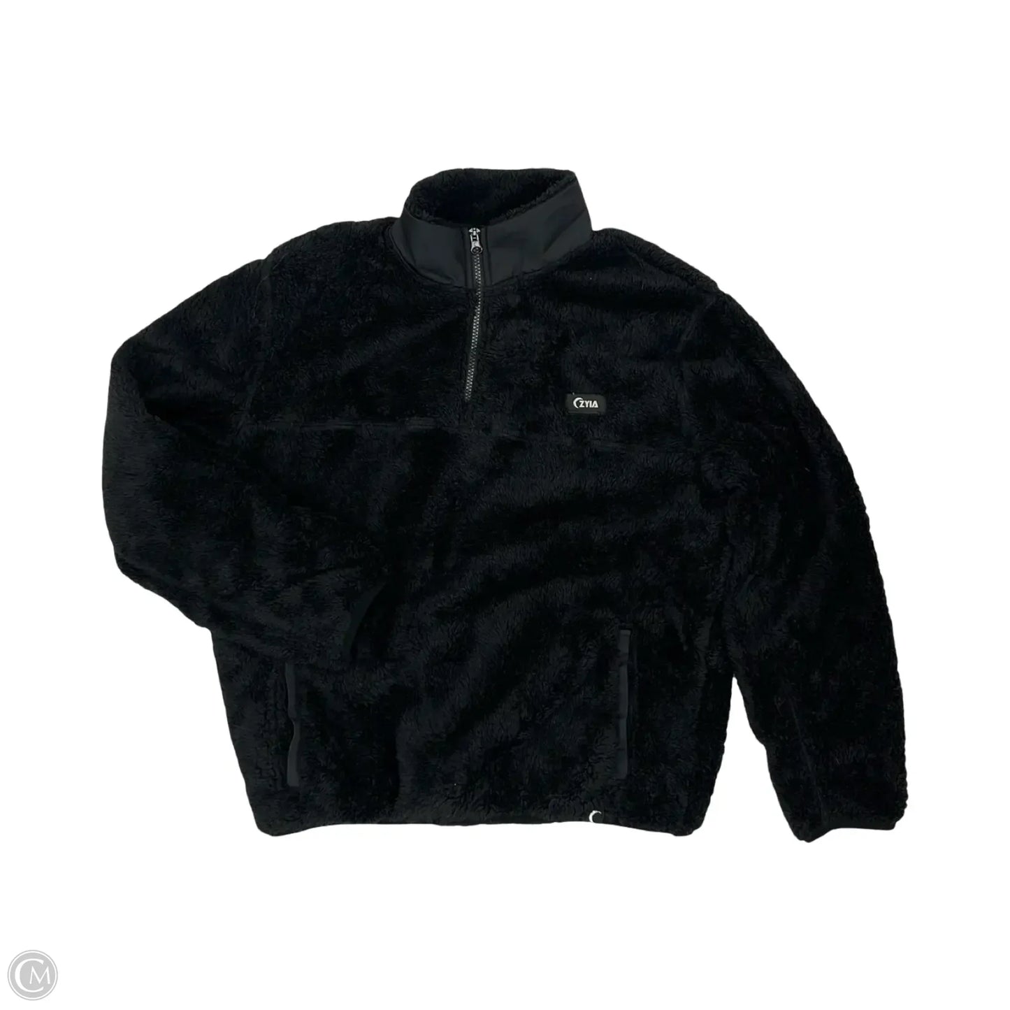 Athletic Jacket By Zyia In Black, Size: L
