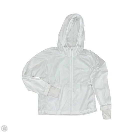 Athletic Jacket By Zyia In White, Size: L
