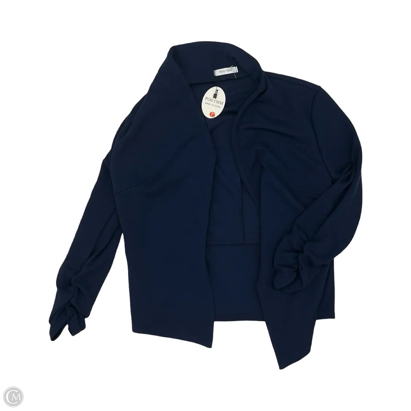Blazer By Clothes Mentor In Blue, Size: L