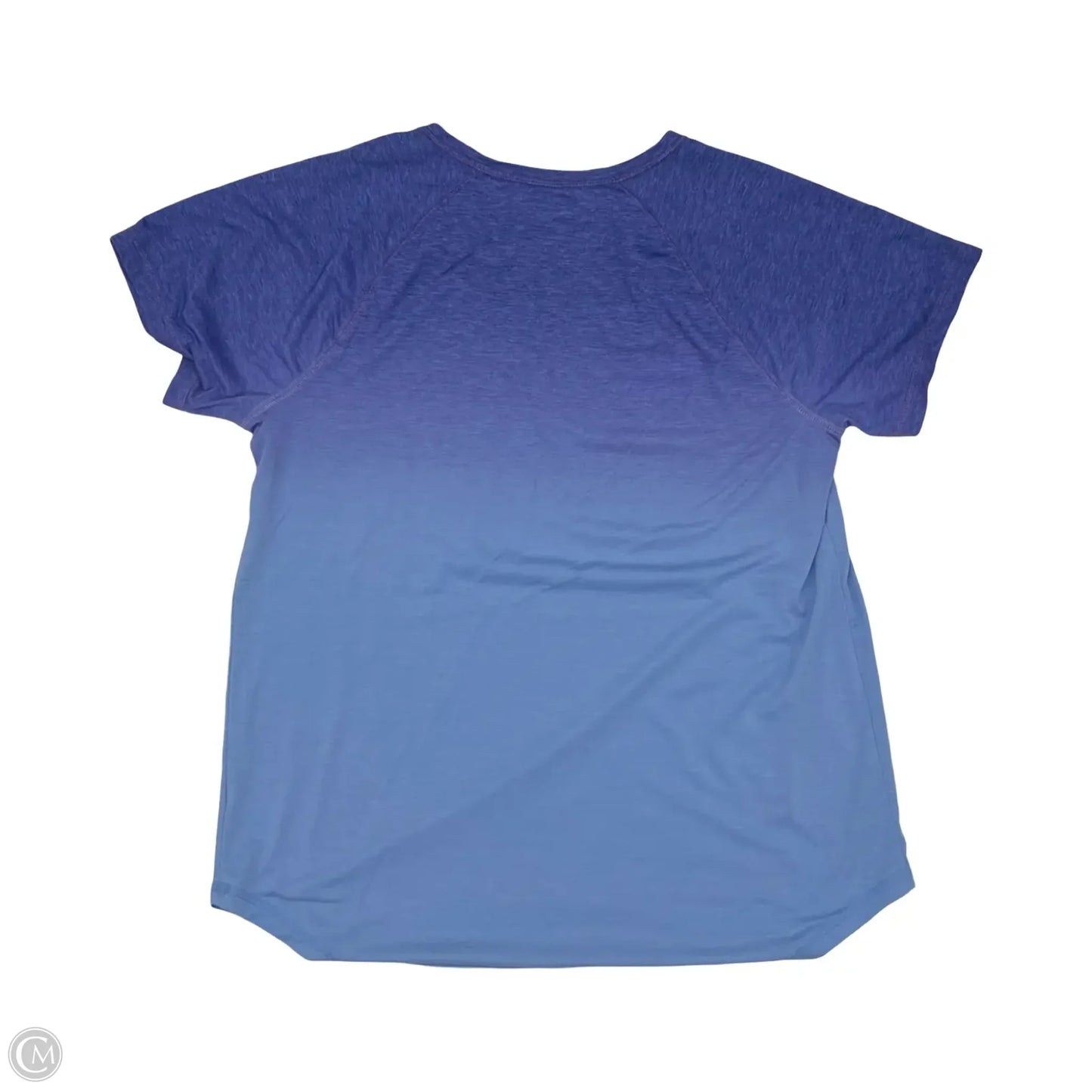 Athletic Top Short Sleeve By Tek Gear In Ombre Print, Size: L