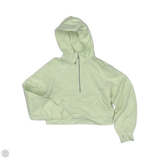Athletic Sweatshirt Hoodie By Lululemon In Green, Size: Xs