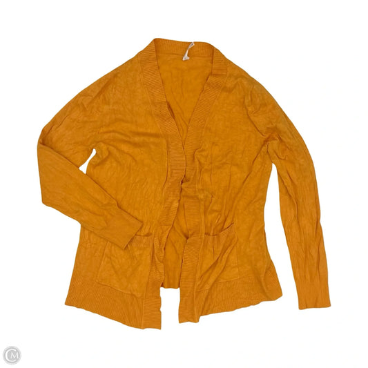 Sweater Cardigan By Zenana Outfitters In Gold, Size: Xl