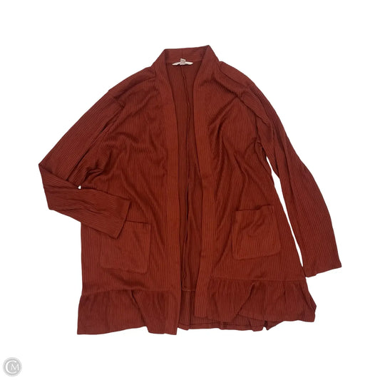 Cardigan By Lc Lauren Conrad In Orange, Size: 2x