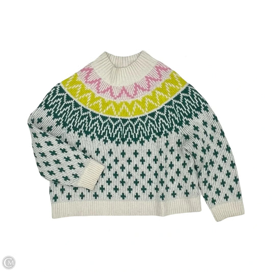 Sweater By Old Navy In Green & White, Size: Xl