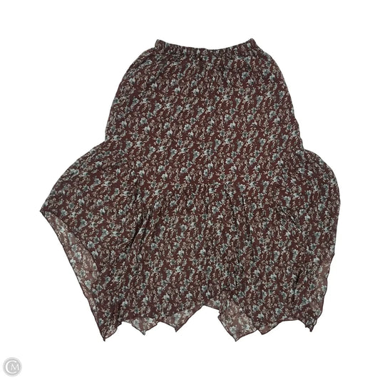 Skirt Maxi By Originality In Maroon, Size: Xs