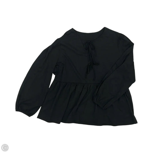 Top Long Sleeve By Cmf In Black, Size: 3x