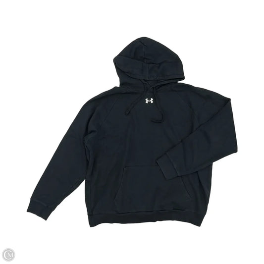 Sweatshirt Hoodie By Under Armour In Black, Size: Xxl