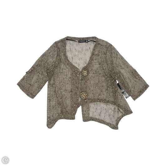 Cardigan By Nina Leonard In Brown, Size: Xl