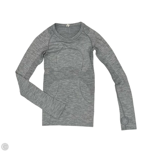 Athletic Top Long Sleeve Crewneck By Lululemon In Ivory, Size: Xs
