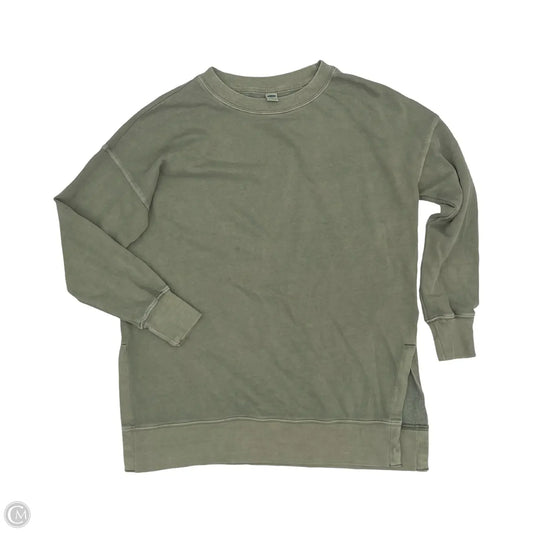 Sweatshirt Crewneck By Old Navy In Green, Size: Xs