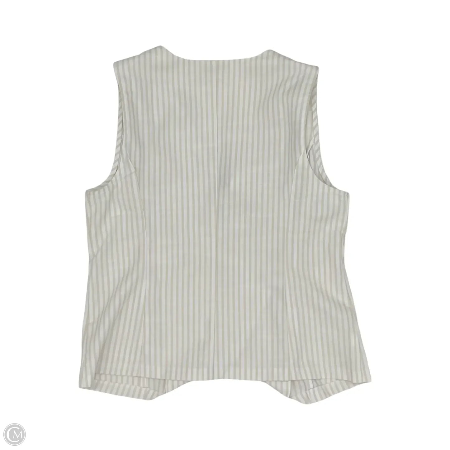 Vest Other By Loft In Tan & White, Size: L