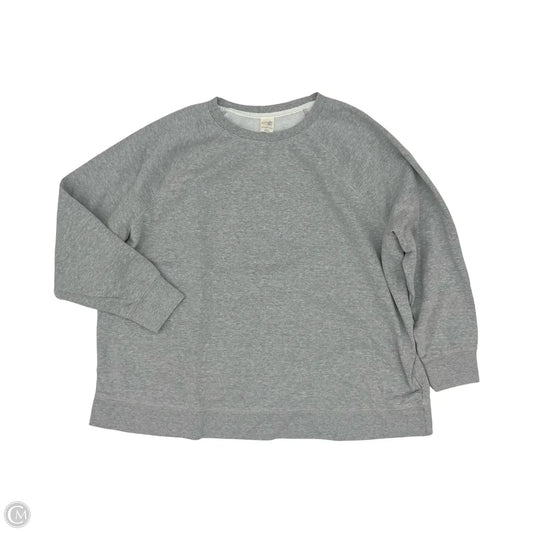 Sweatshirt Crewneck By Terra & Sky In Grey, Size: 3x