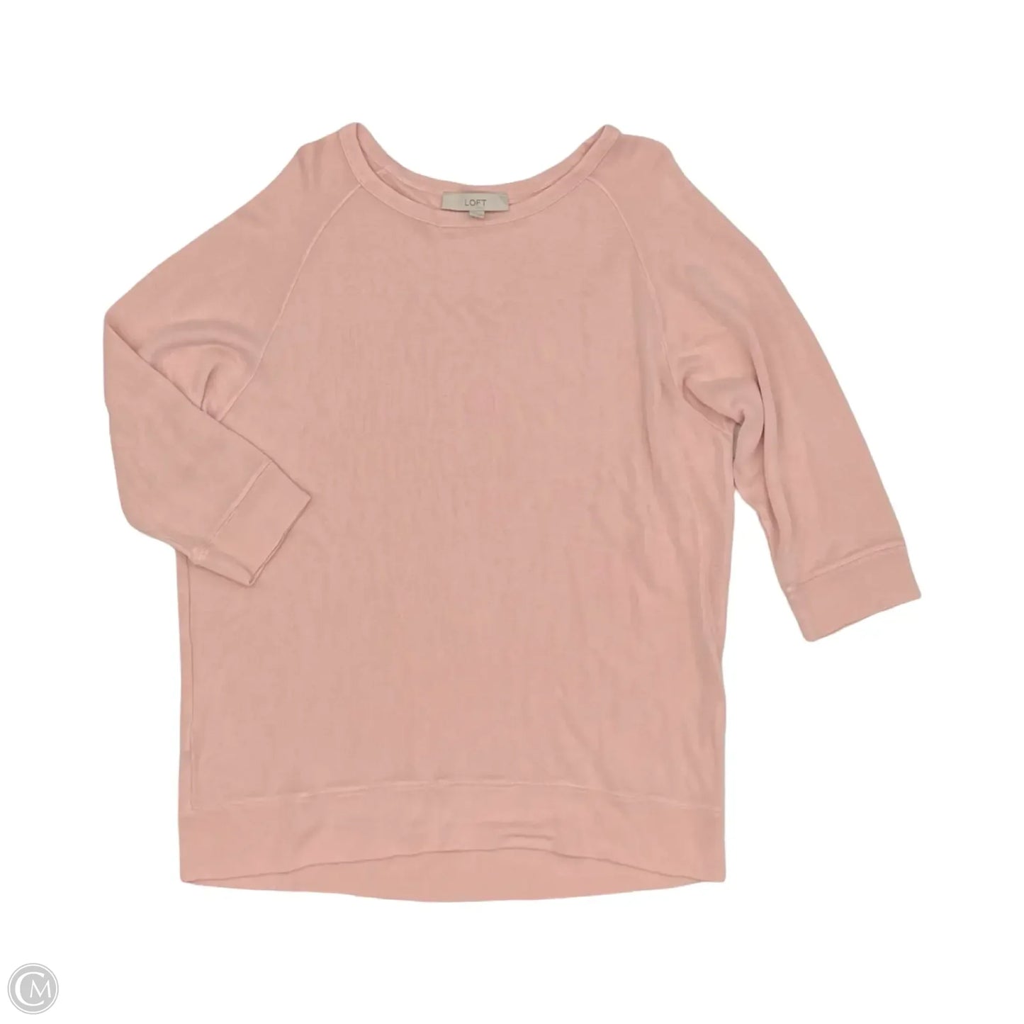 Top Long Sleeve By Loft In Pink, Size: L