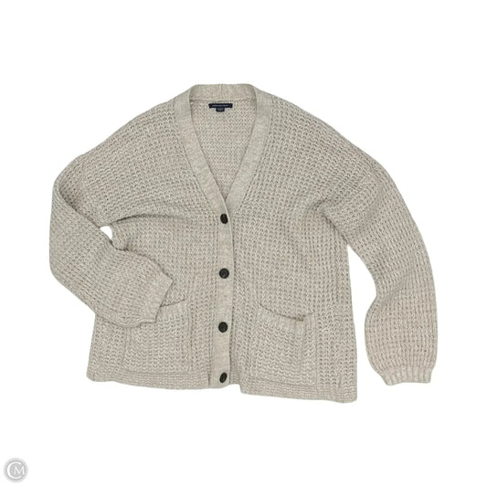 Sweater Cardigan By American Eagle In Tan, Size: Xl