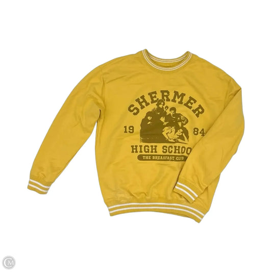 Sweatshirt Crewneck By Clothes Mentor In Yellow, Size: S