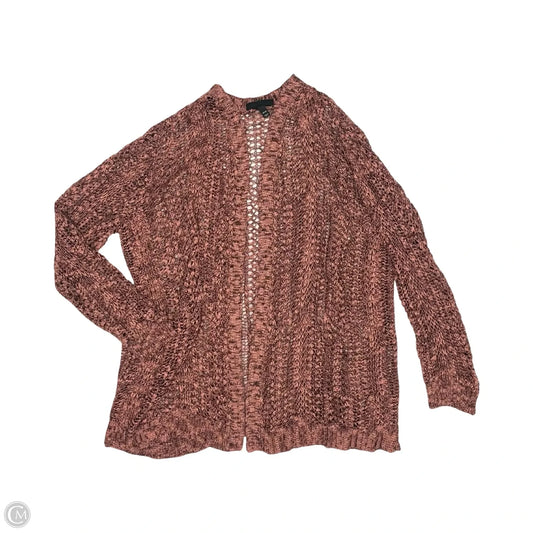 Sweater Cardigan By Lane Bryant In Pink, Size: 1x