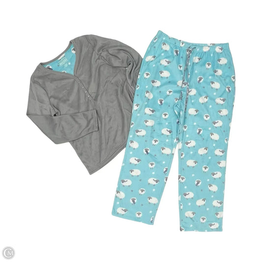 Pajamas 2pc By Croft And Barrow In Grey, Size: L