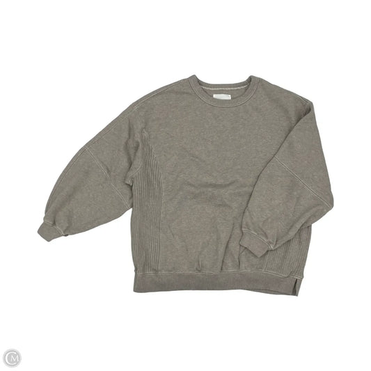 Sweatshirt Crewneck By Aerie In Tan, Size: S