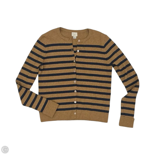 Sweater Cardigan By A New Day In Blue & Brown, Size: M