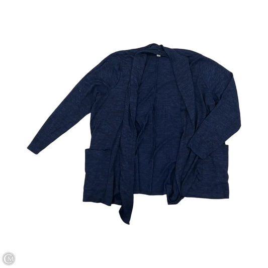 Cardigan By Croft And Barrow In Blue, Size: 1x