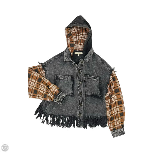 Jacket Denim By Gilded Intent In Black Denim, Size: Xs