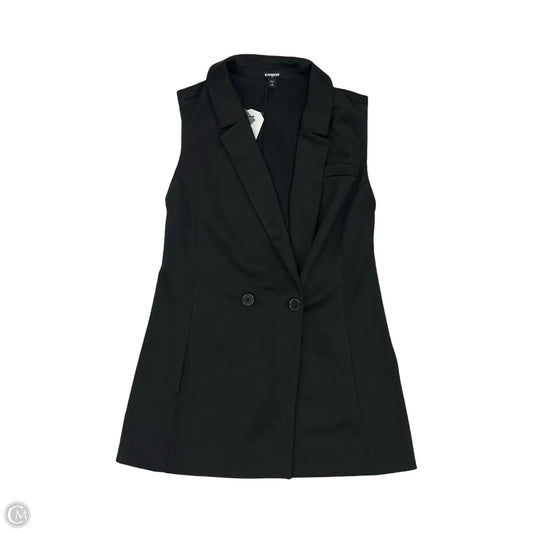 Vest Other By Express In Black, Size: S