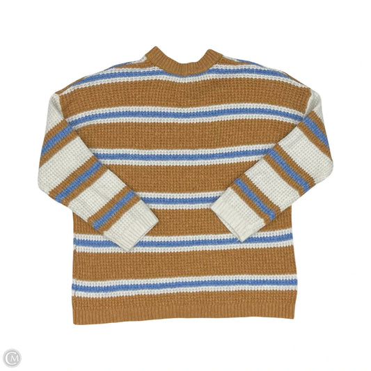 Sweater By American Eagle In Blue & Tan, Size: M