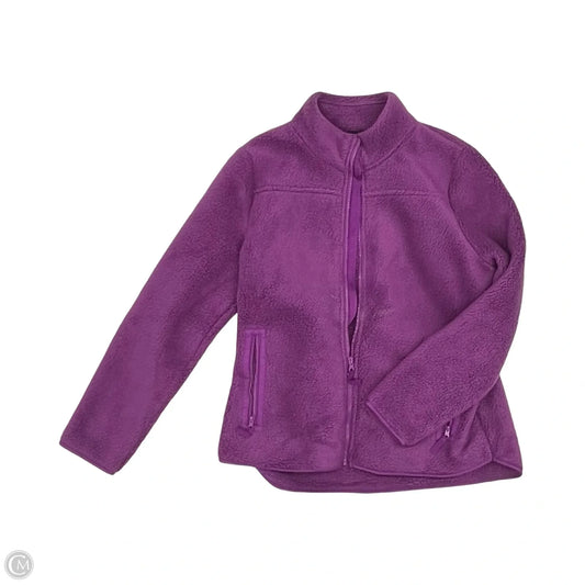 Jacket Faux Fur & Sherpa By Talbots In Purple, Size: L