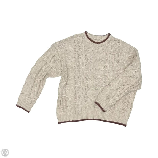 Sweater By Cme In Tan, Size: Xl