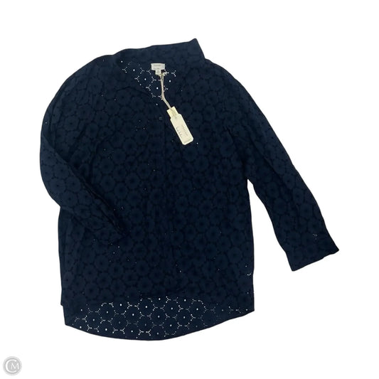 Top Long Sleeve By Nicole Miller In Navy, Size: 2x