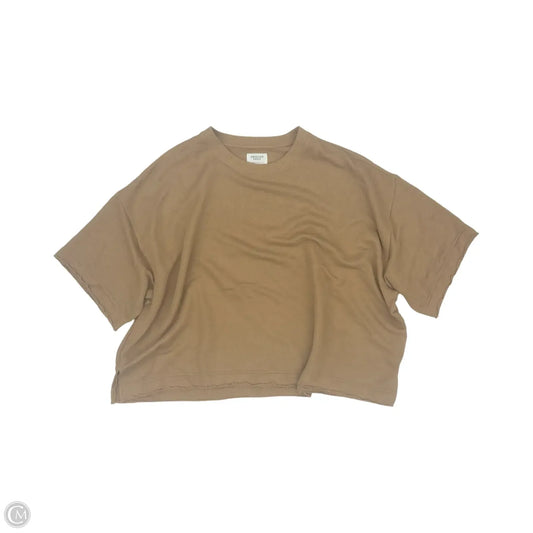 Sweater Short Sleeve By American Eagle In Brown, Size: Xxl