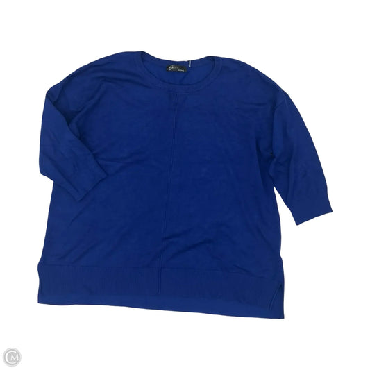 Sweater By Cmc In Blue, Size: 2x