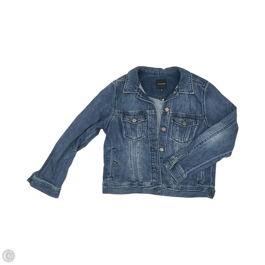 Jacket Denim By Liverpool In Blue Denim, Size: L