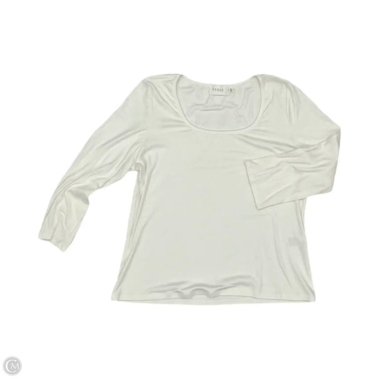 Top Long Sleeve Basic By Cyrus In White, Size: Xl