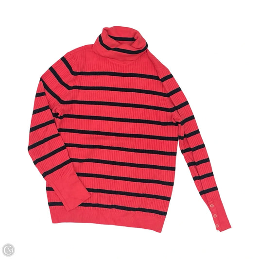Sweater By Talbots In Blue & Pink, Size: L