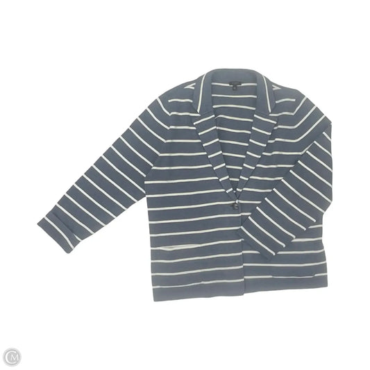 Blazer By Talbots In Blue & White, Size: 2x