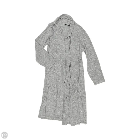 Sweater Cardigan By Grace In Grey, Size: 1x